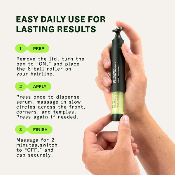 Bio-Pilixin® Refill Cartridge for Hairline Booster & Nutrition Bundle